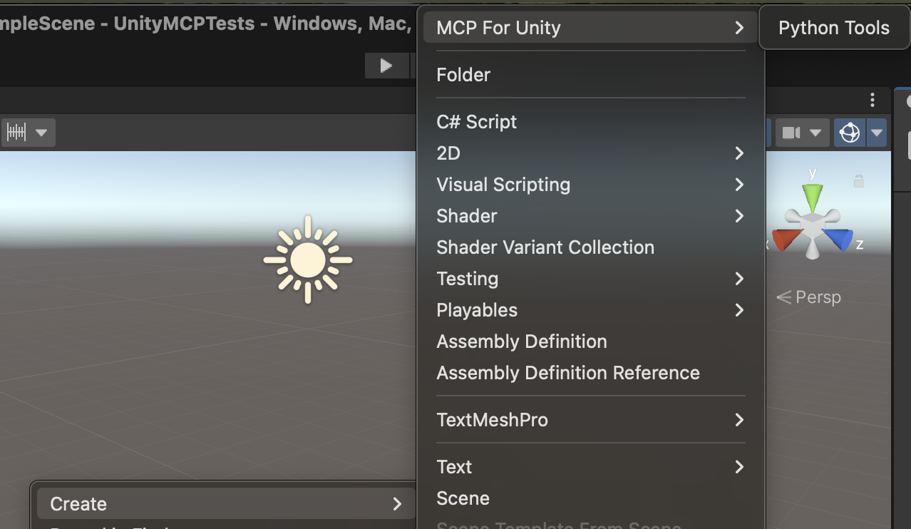 Create Python Tools Asset