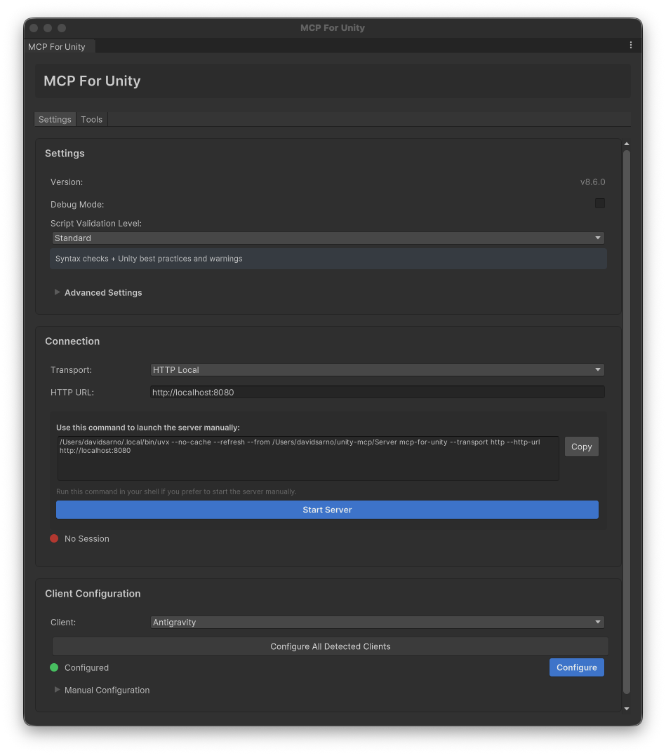 MCP for Unity screenshot