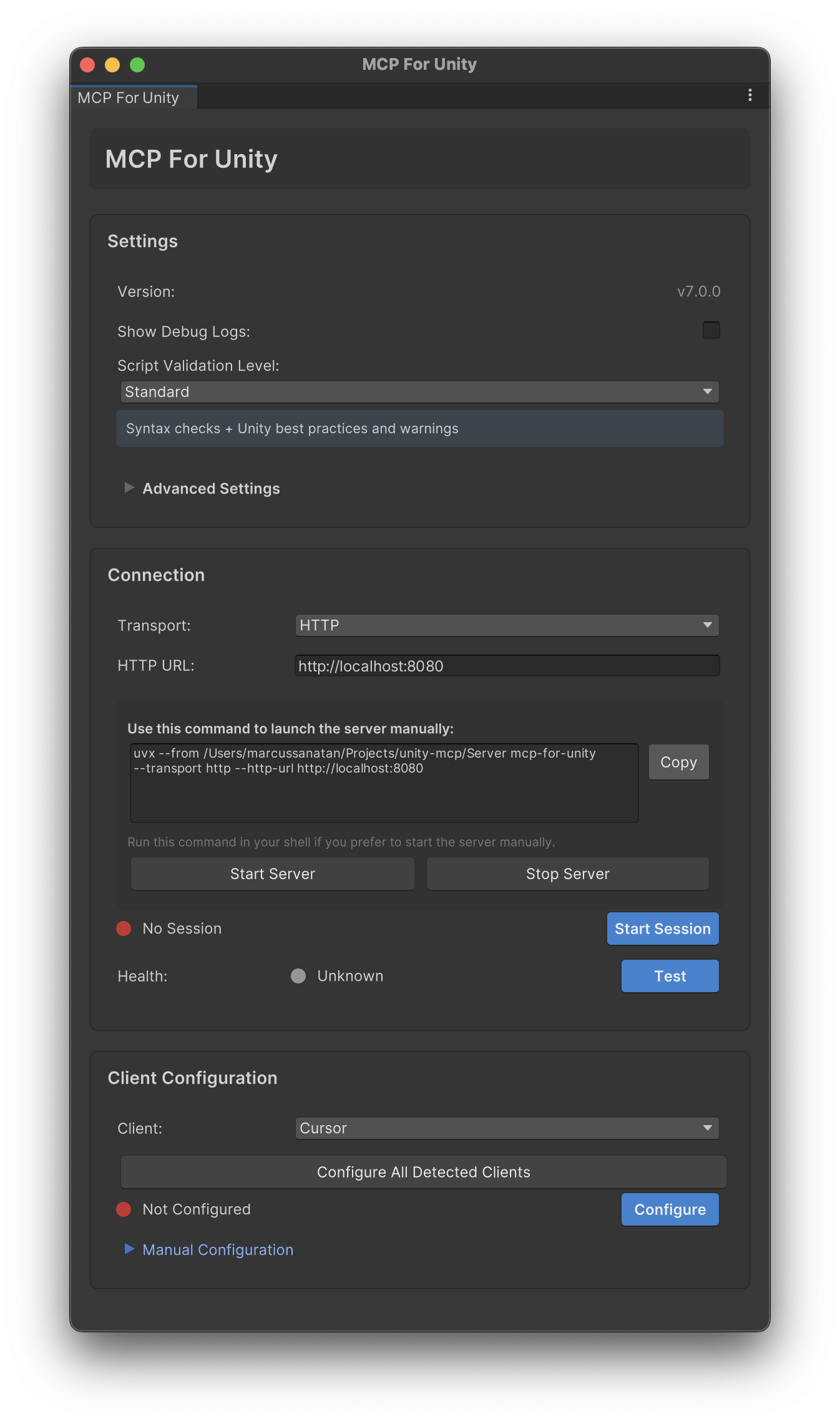 MCP for Unity screenshot