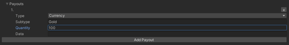 Populating Payouts fields for Products in the IAP Catalog GUI